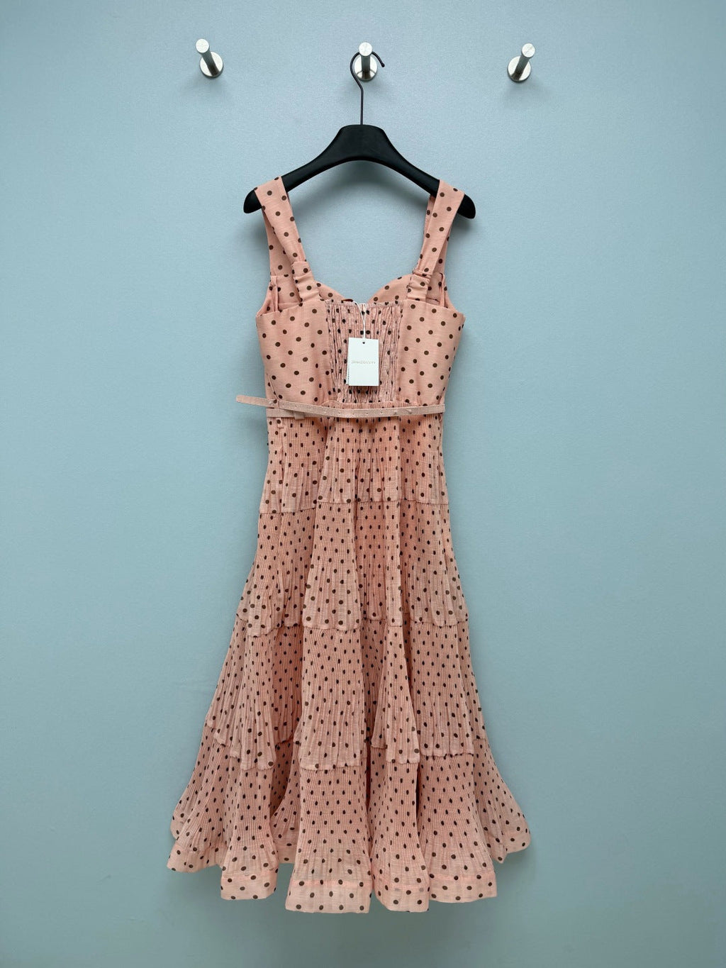 ZIMMERMANN 26S POLKA DOT TIERED MIDI DRESS STYLE 193