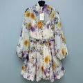 ZIMMERMANN 26S FLORAL PUFF SLEEVE MINI DRESS STYLE 191