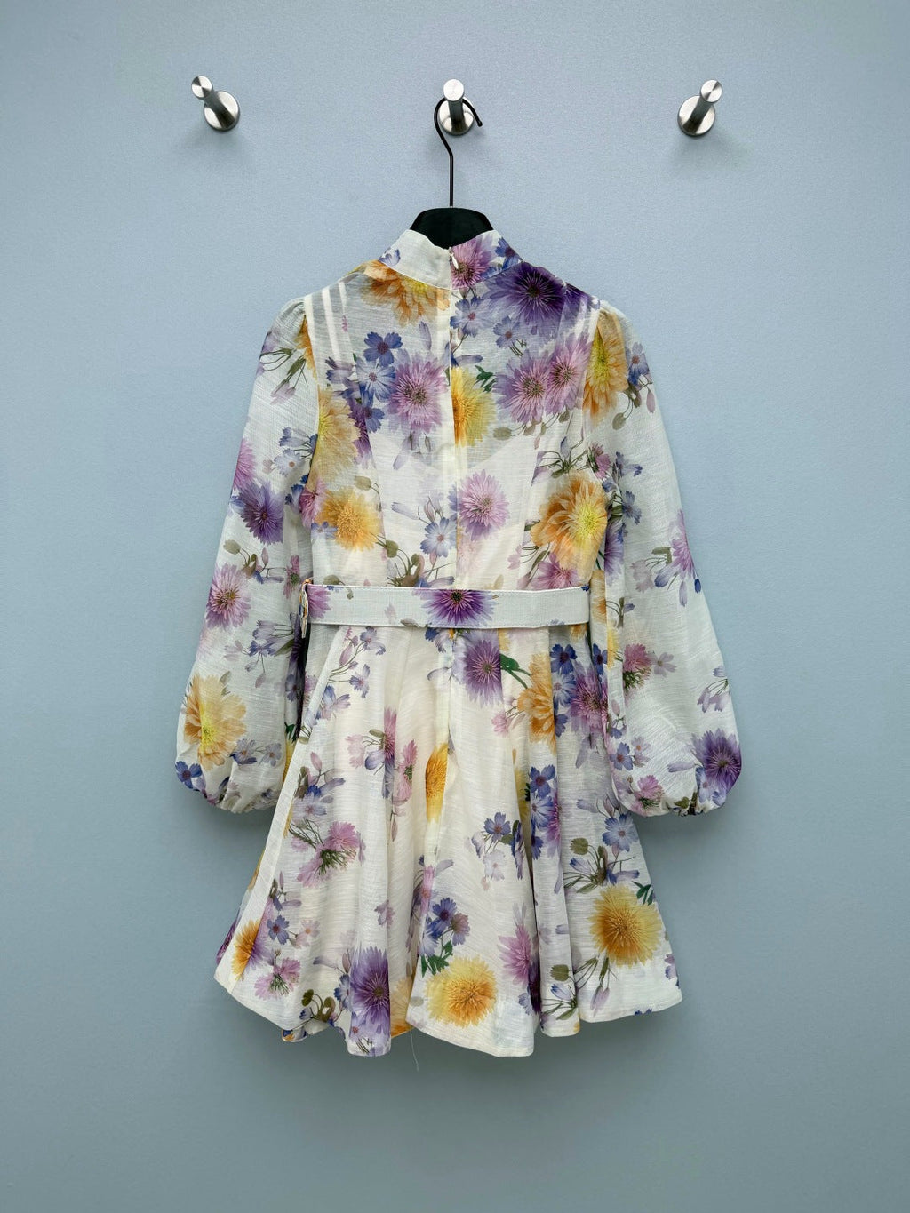 ZIMMERMANN 26S FLORAL PUFF SLEEVE MINI DRESS STYLE 191