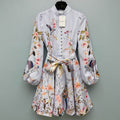 ZIMMERMANN 26S FLORAL PUFF SLEEVE MINI DRESS STYLE 190