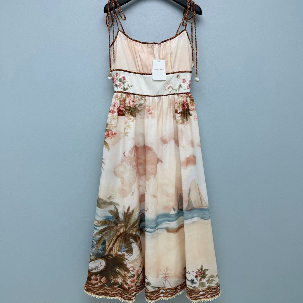 ZIMMERMANN 26S COASTAL SCENIC MIDI DRESS STYLE 189