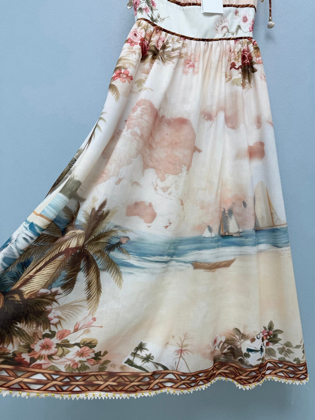 ZIMMERMANN 26S COASTAL SCENIC MIDI DRESS STYLE 189