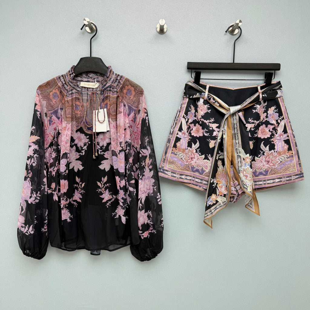 ZIMMERMANN 26 SHIRT AND SHORTS SET STYLE 231