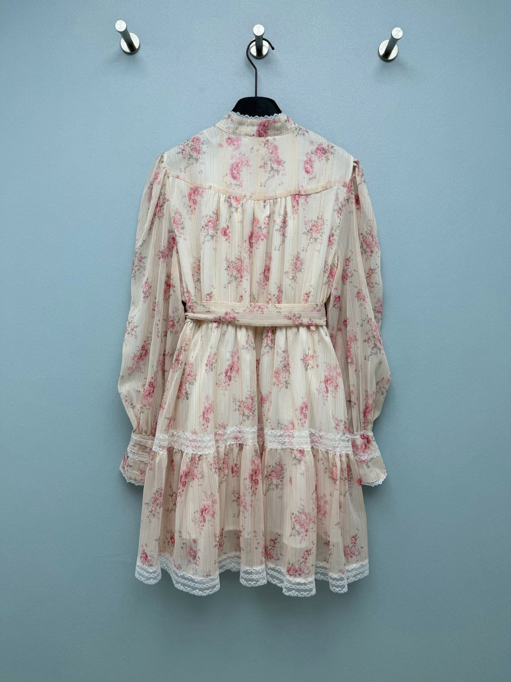 ZIMMERMANN 26 LONG SLEEVE FLORAL MINI DRESS STYLE 229