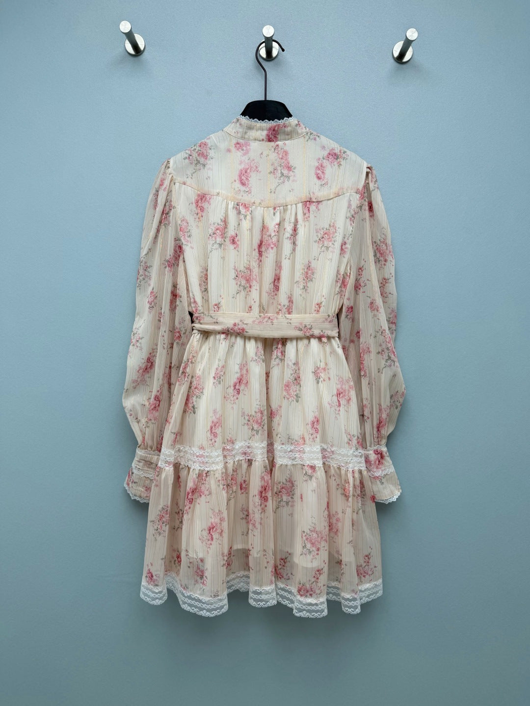 ZIMMERMANN 26 LONG SLEEVE FLORAL MINI DRESS STYLE 229