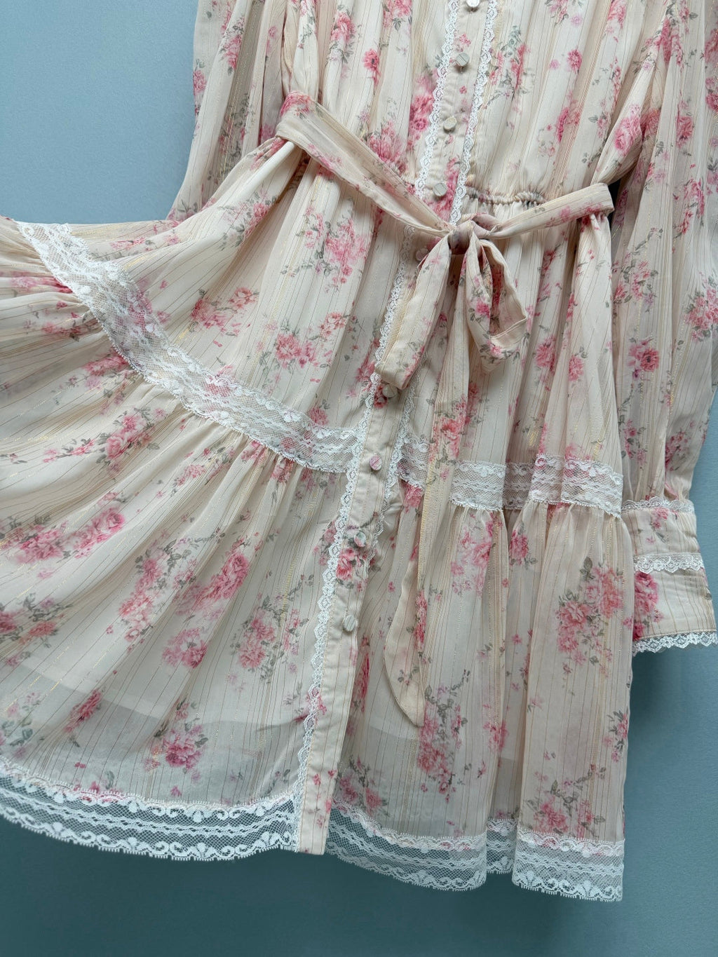 ZIMMERMANN 26 LONG SLEEVE FLORAL MINI DRESS STYLE 229