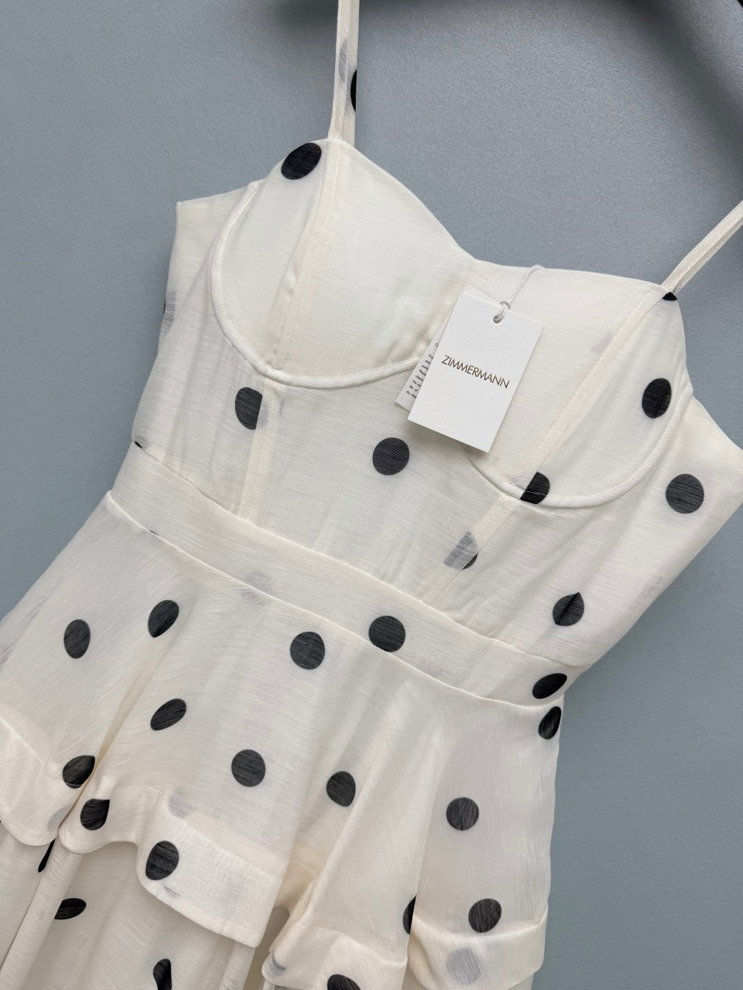 ZIMMERMANN 26 POLKA DOT SLIP DRESS STYLE 228