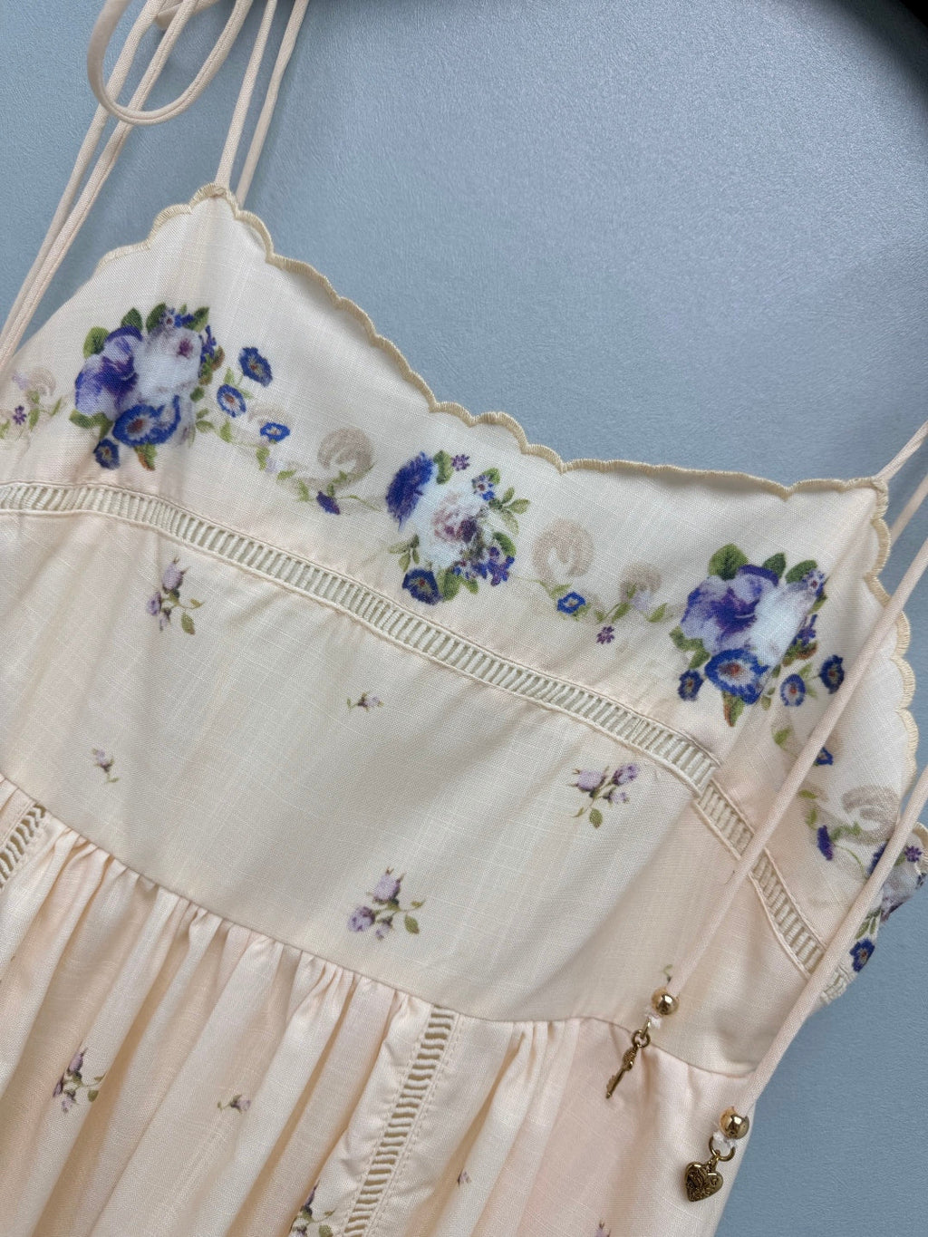 ZIMMERMANN 26 FLORAL TIE STRAP MIDI DRESS STYLE 224