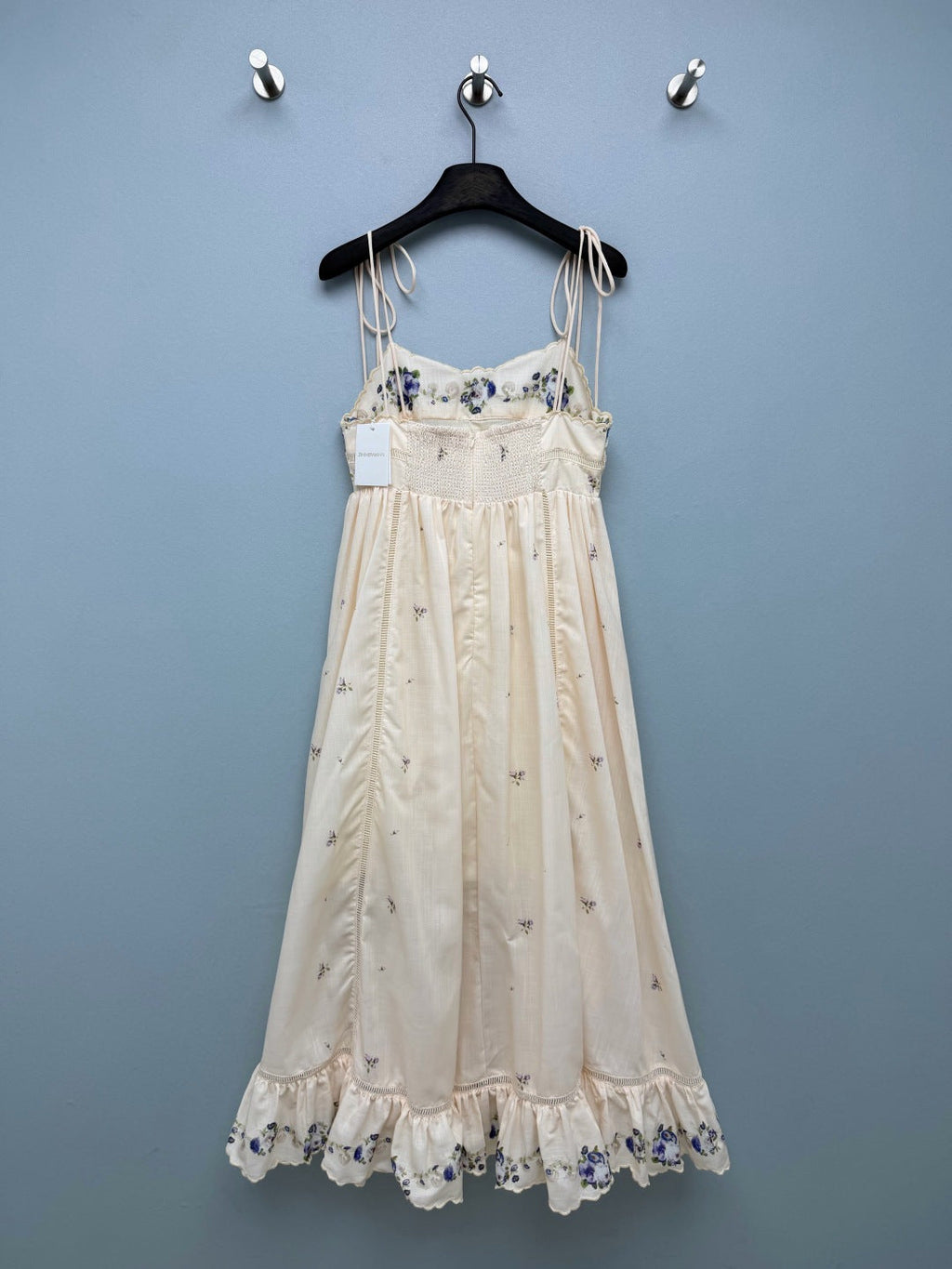 ZIMMERMANN 26 FLORAL TIE STRAP MIDI DRESS STYLE 224