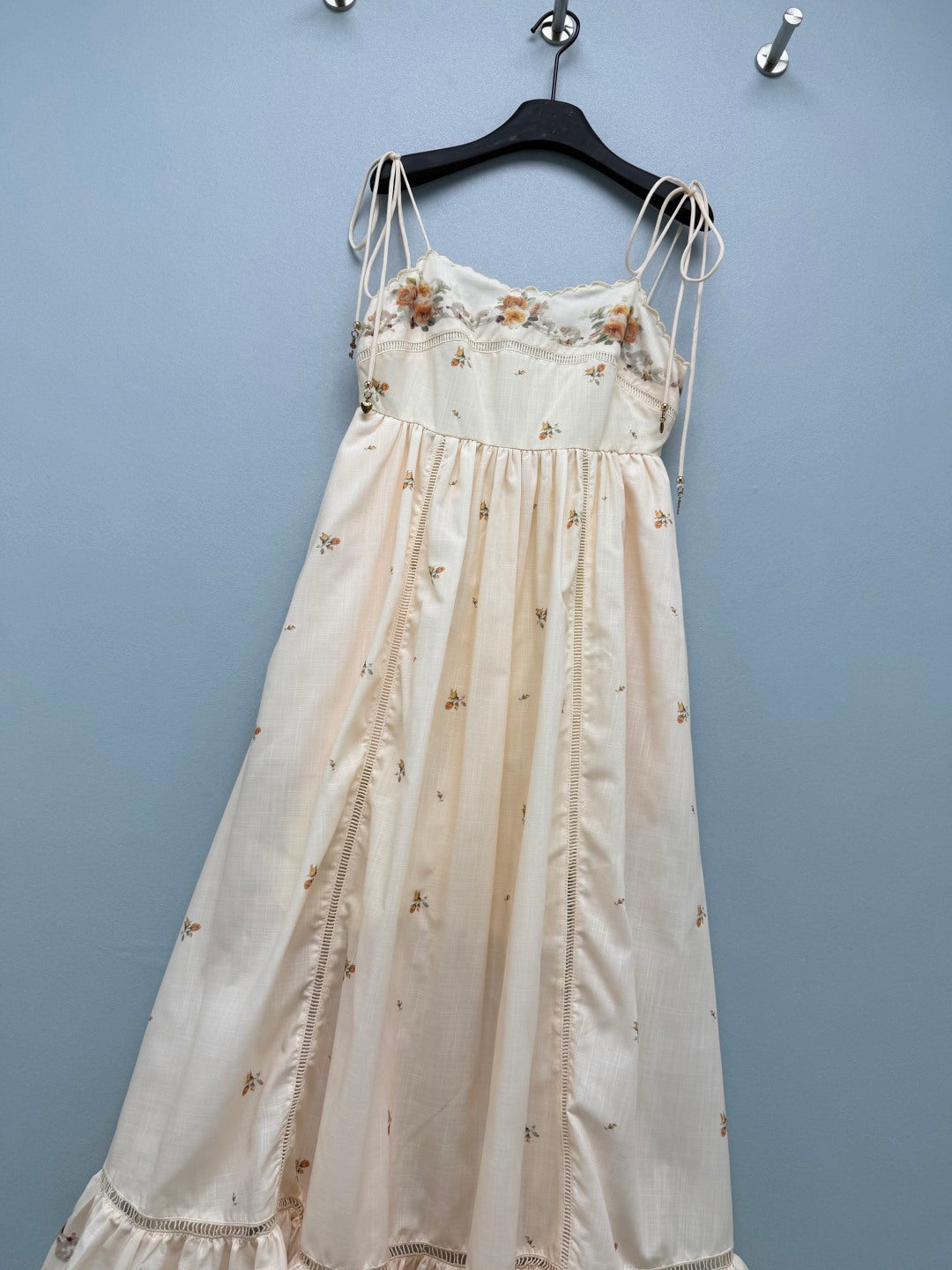 ZIMMERMANN 26 FLORAL TIE STRAP MIDI DRESS STYLE 223