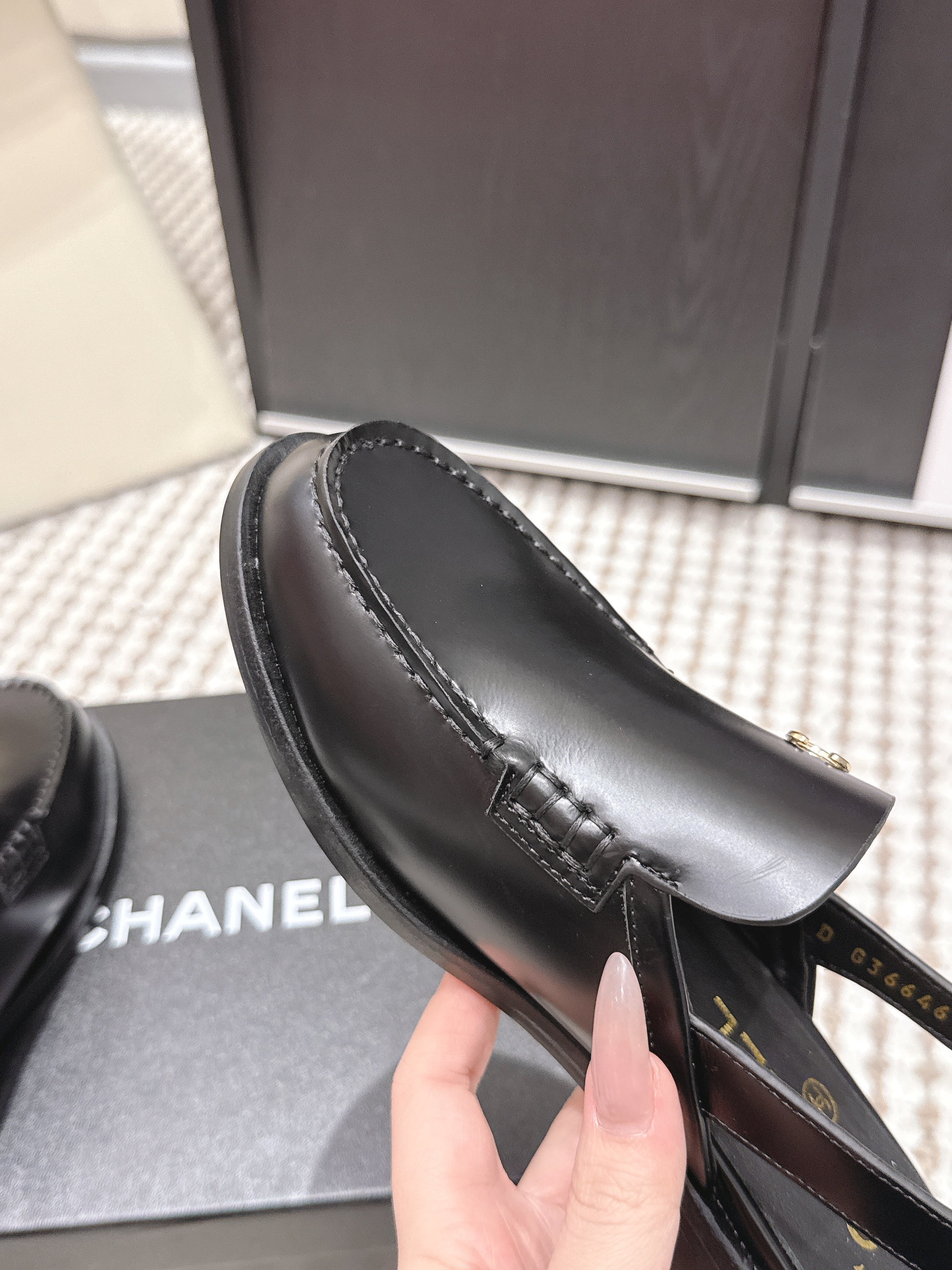 26S SLINGBACK LOAFERS IN BLACK CALFSKIN