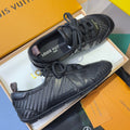 LV 26S SNEAKERINA SNEAKERS IN WOVEN BLACK CALFSKIN