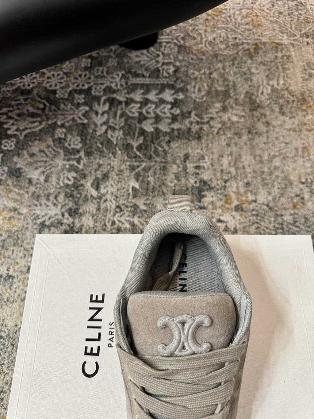 CELINE 26S SNEAKER IN GREY SUEDE