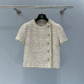 CHANEL 26S SHORT-SLEEVE TWEED JACKET 891