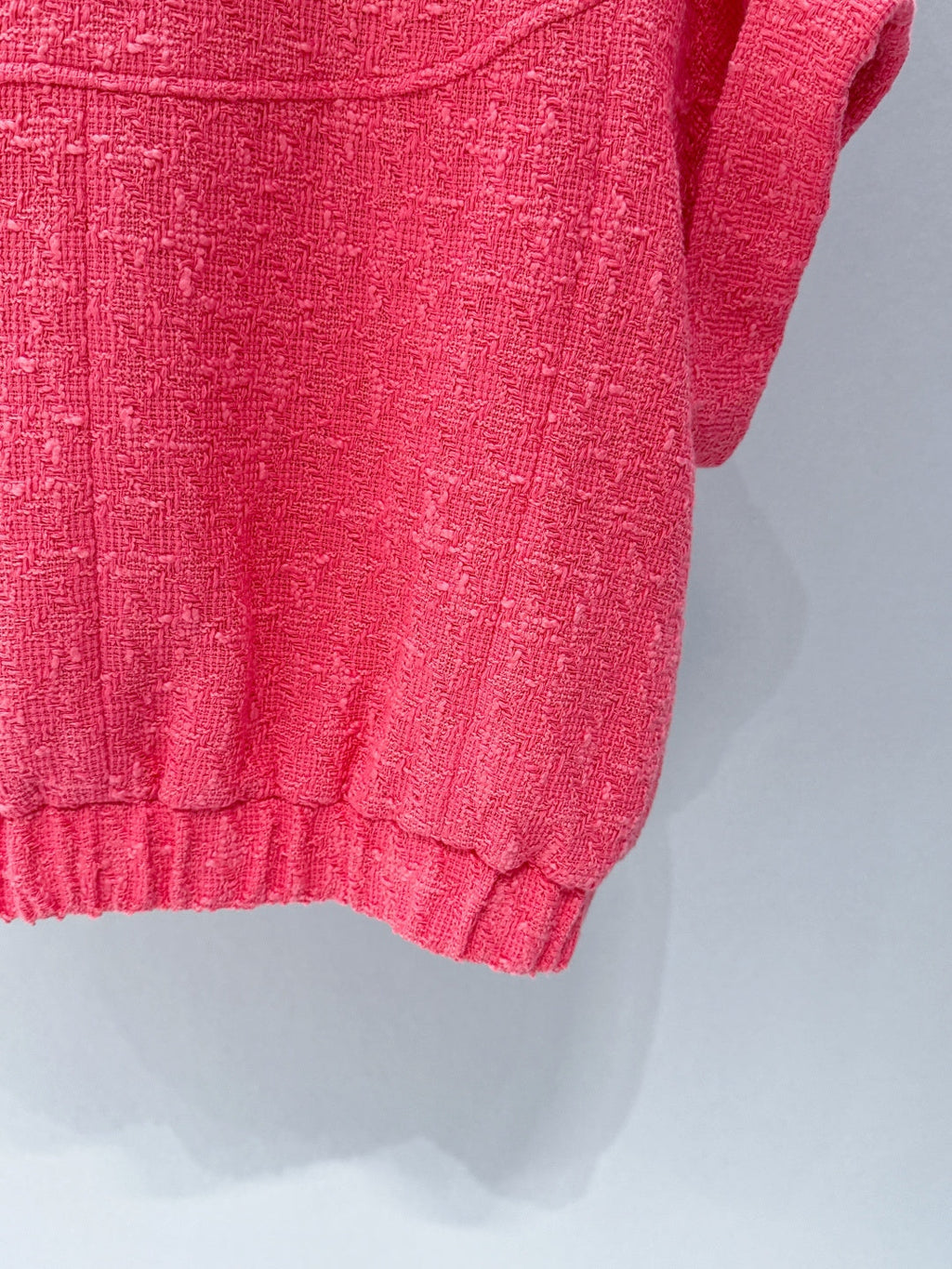 CHANEL 26S SHORT-SLEEVE STAND COLLAR JACKET 889