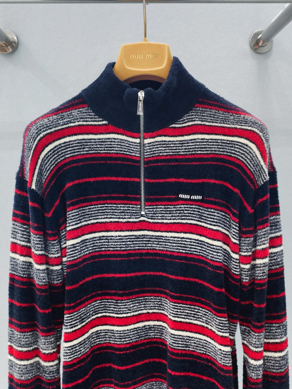 MIUMIU 26S ZIPPER SWEATER 879