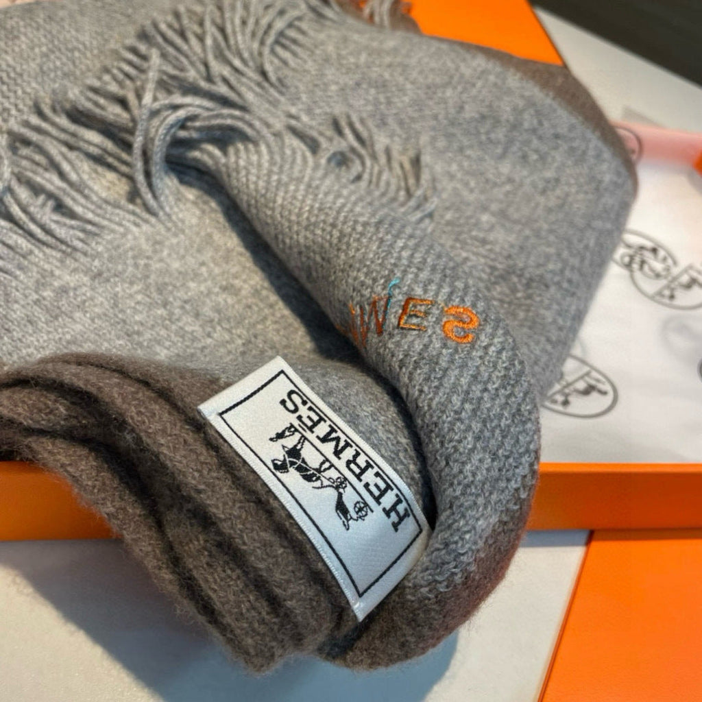 HERMES 25S SCARF 180 IN CASHMERE 989879