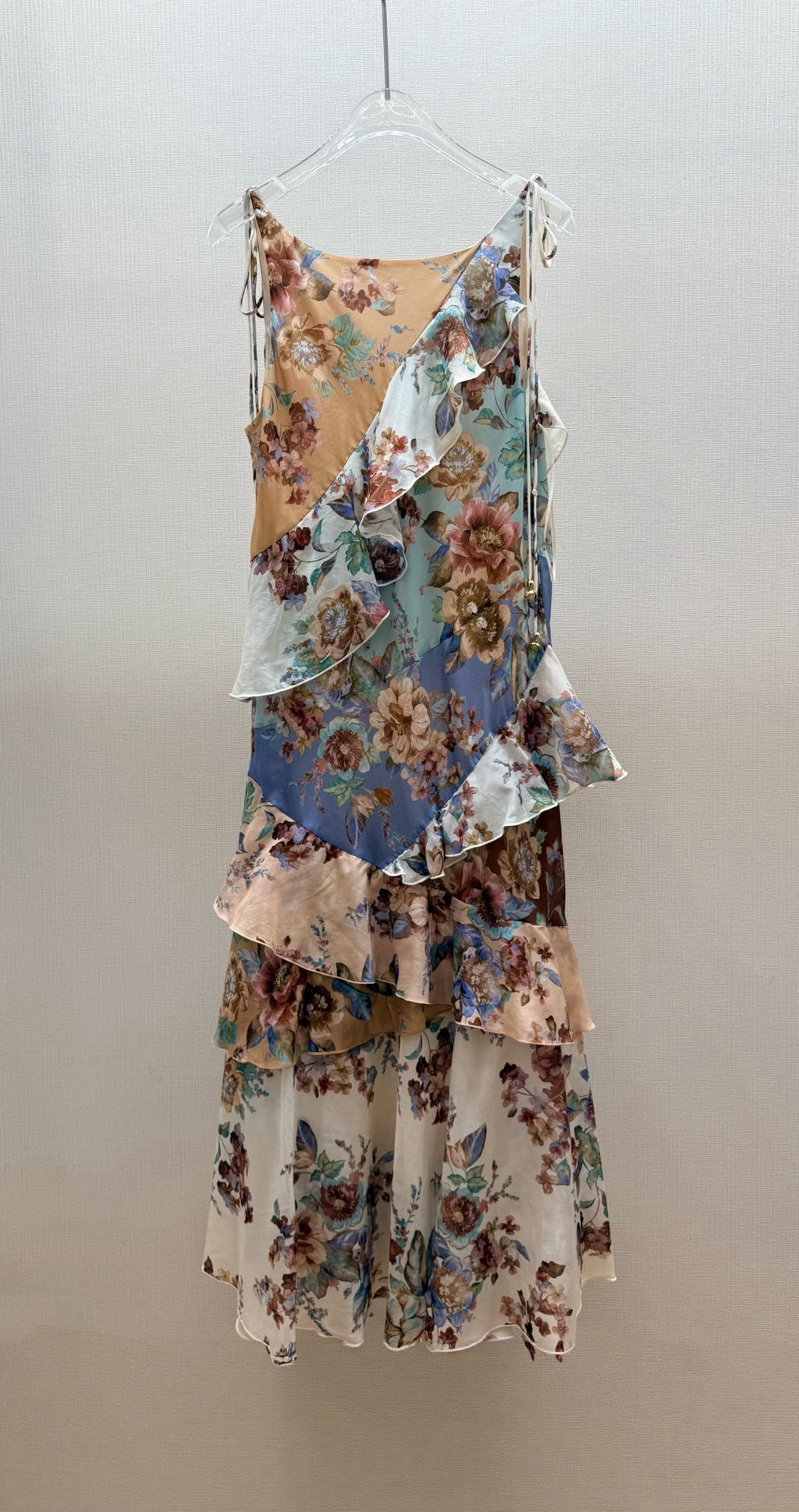 ZIMMERMANN 26S FLORAL CASCADE MIDI DRESS STYLE 157