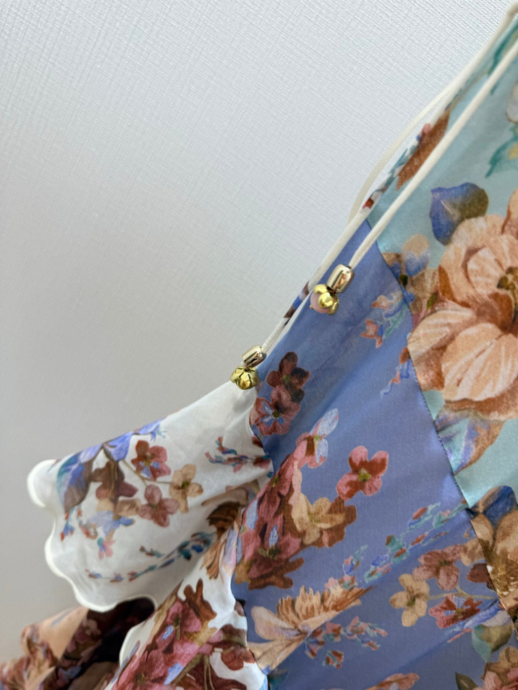 ZIMMERMANN 26S FLORAL CASCADE MIDI DRESS STYLE 157