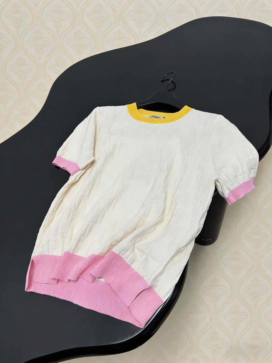 FENDI 26S SHORT SLEEVE KNIT T-SHIRT 140