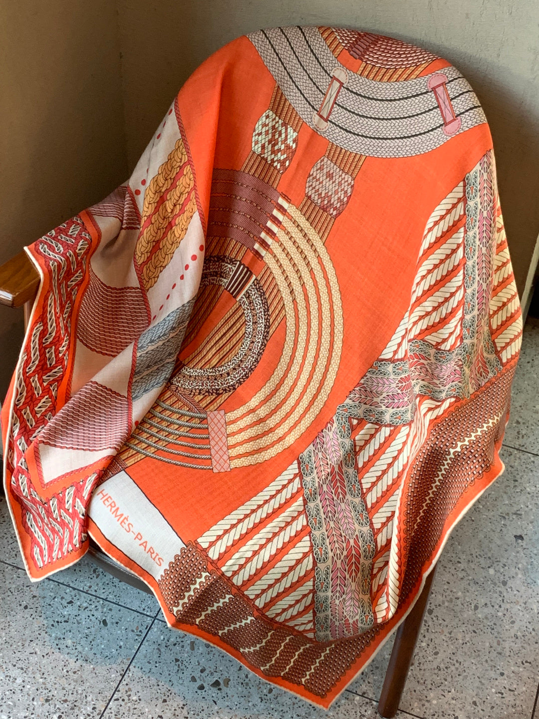 HERMES 25S SCARF 140 IN SILK 989535