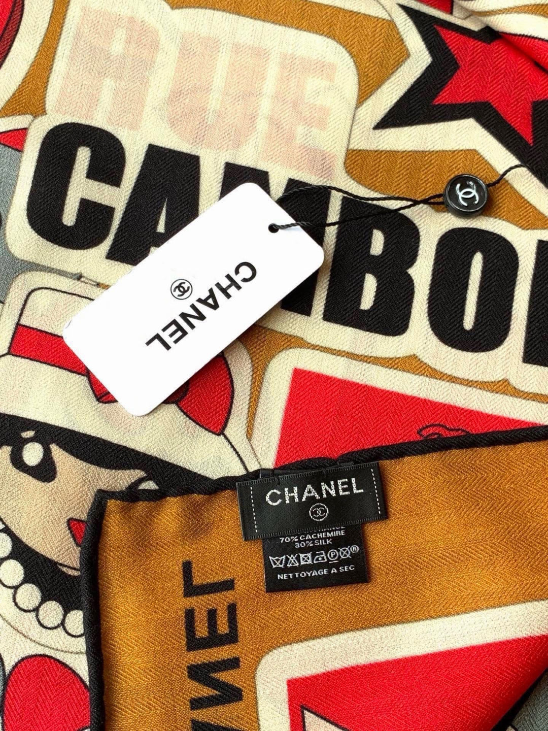 CHANEL 26S SCARF 135 IN CASHMERE AND SILK 309869