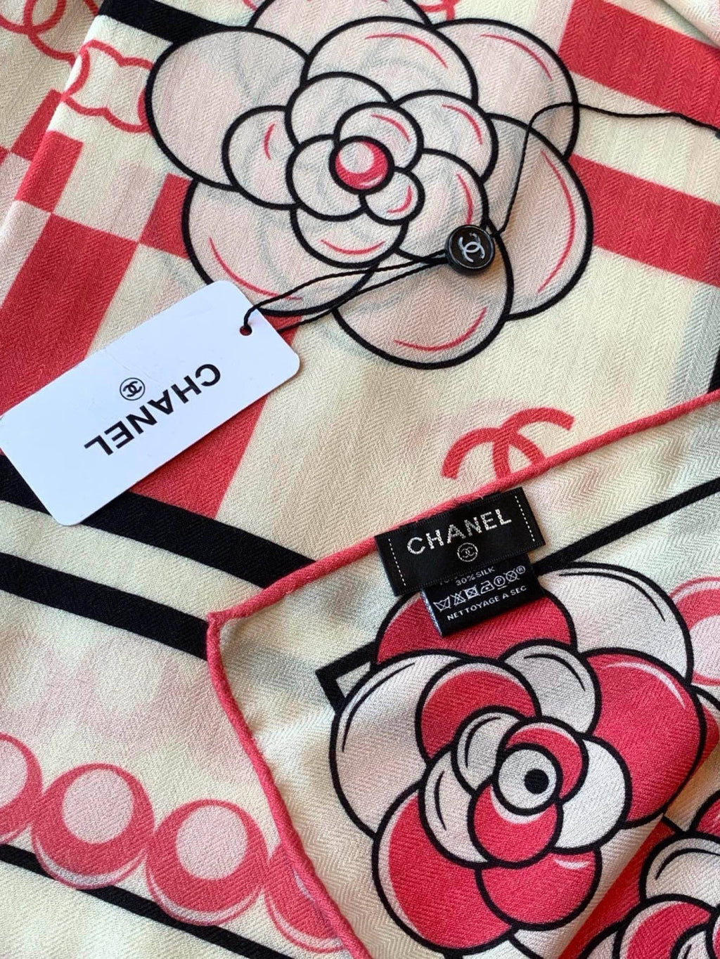 CHANEL 26S SCARF 135 IN CASHMERE AND SILK 309894