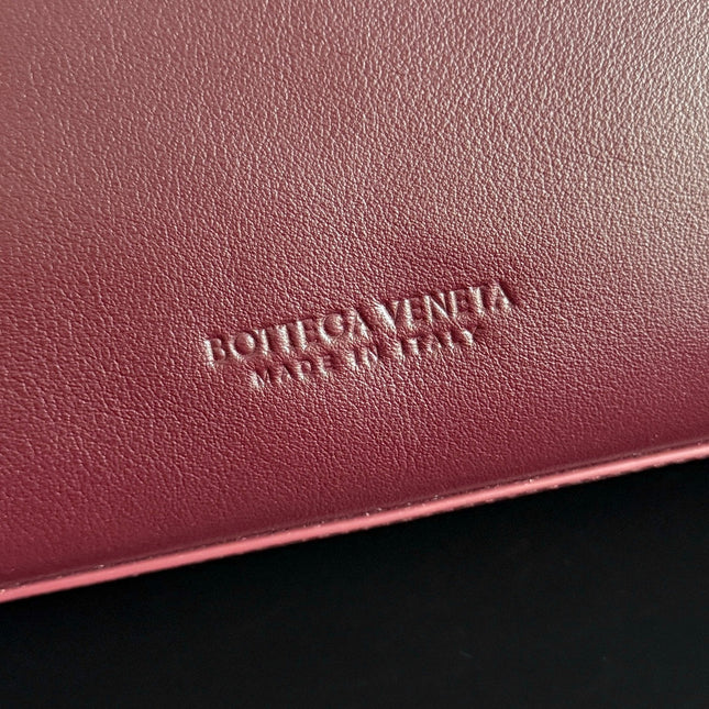 MEDIUM CIAO CIAO 34 IN BURGUNDY CALFSKIN