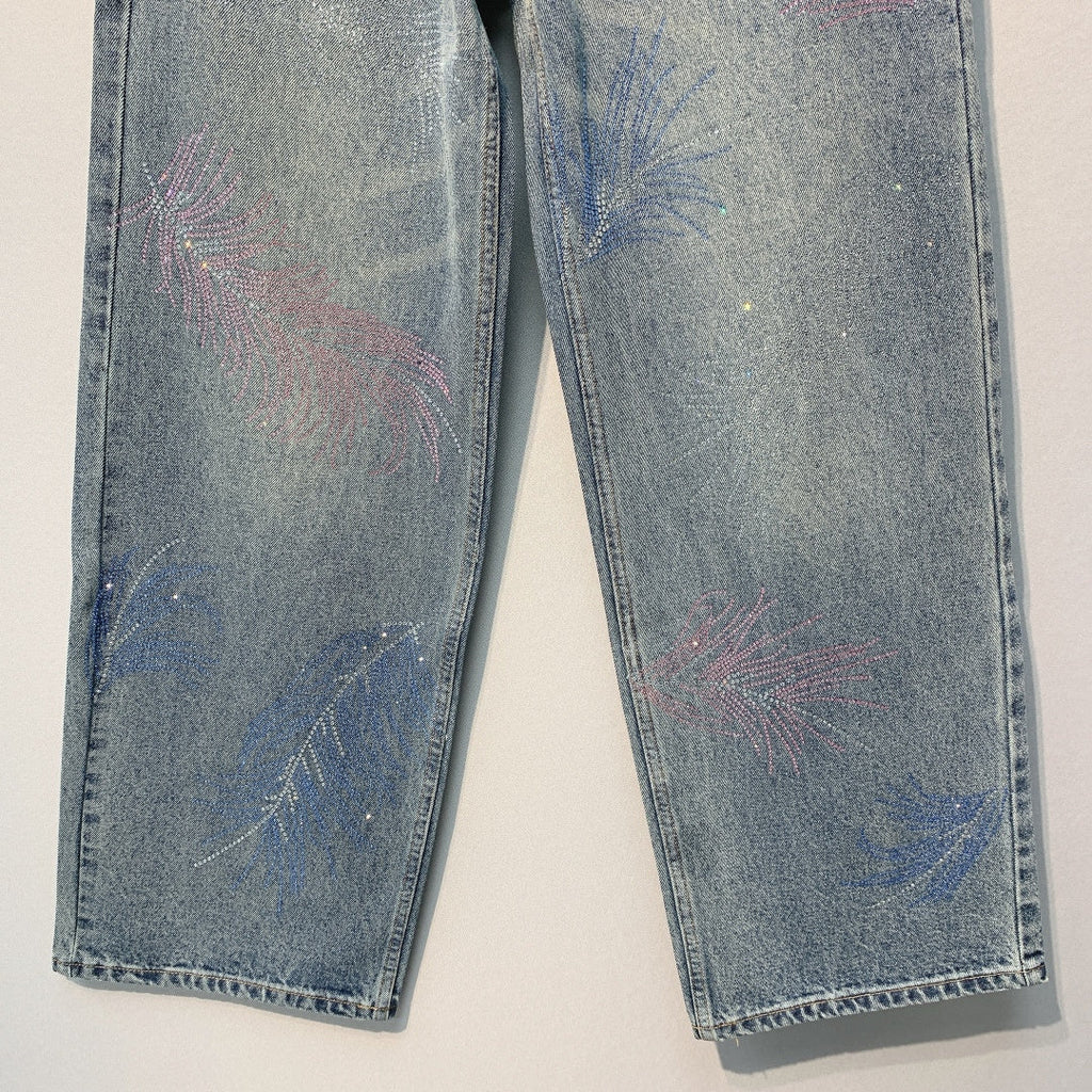 CHANEL 26S JEANS WITH RHINESTONES 668