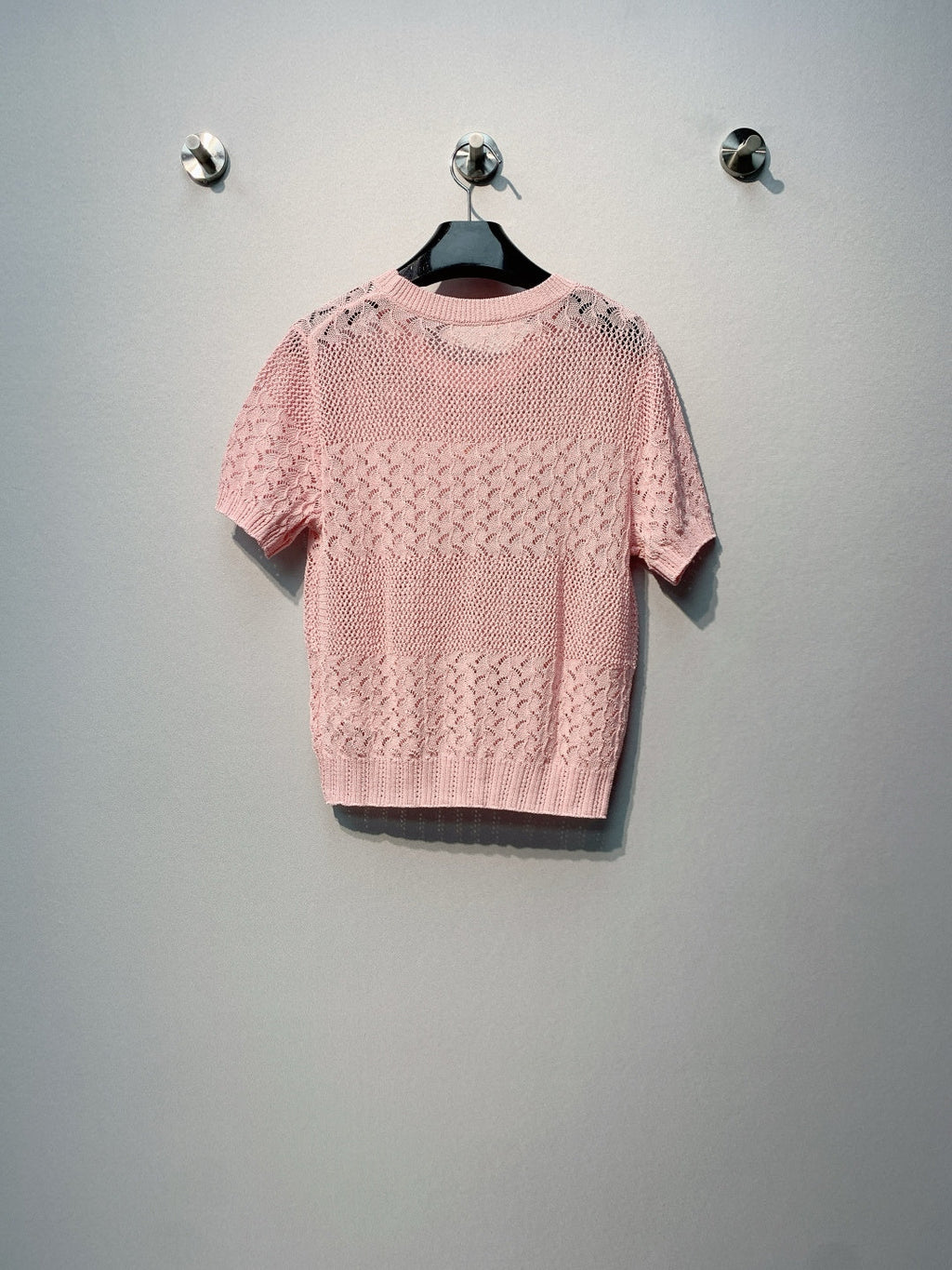 CELINE 26S LOGO SHORT SLEEVE KNITTED TOP 179