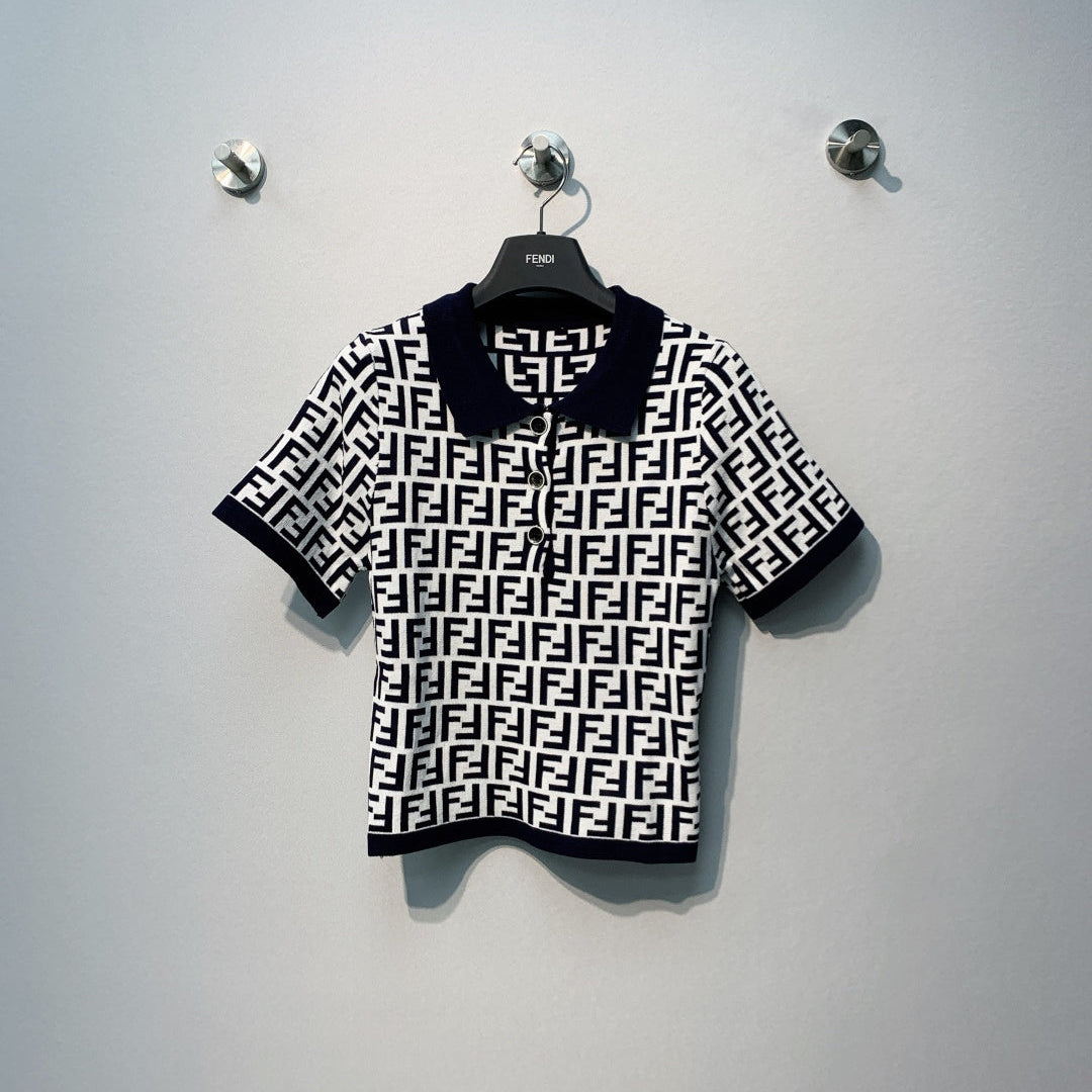 FENDI 26S SHORT SLEEVE POLO SHIRT 098