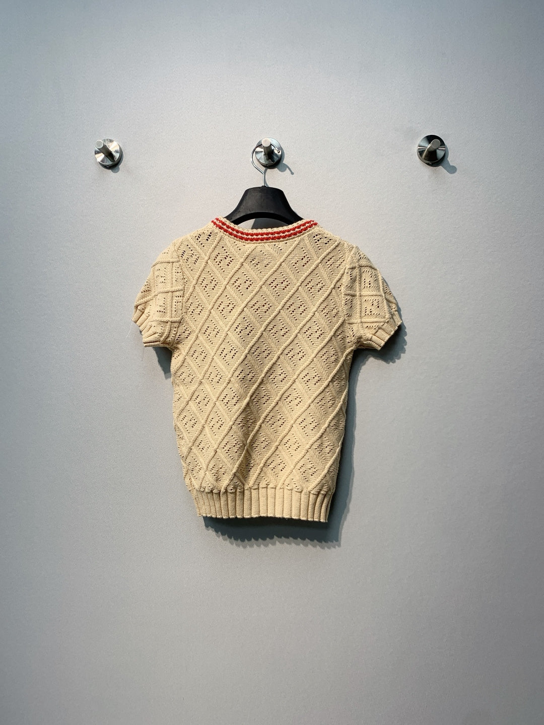 FENDI 26S SHORT SLEEVE KNIT TOP 045