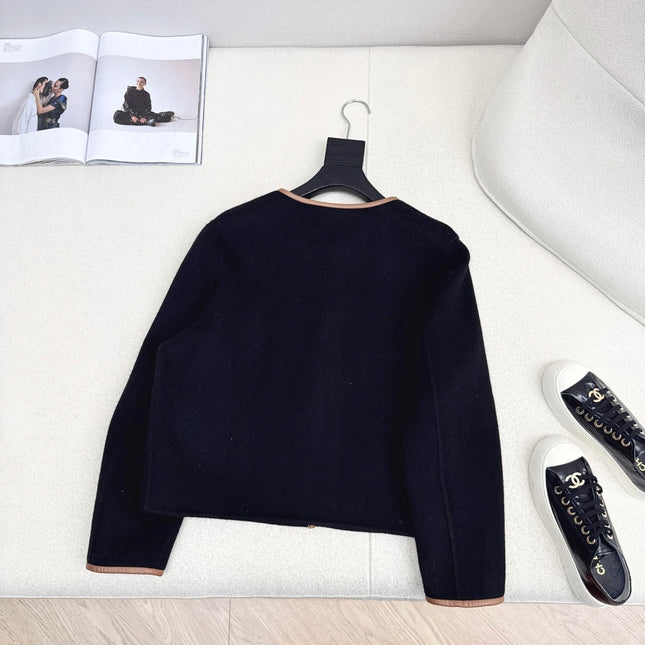 HERMES 25S REVERSIBLE SHORT CASHMERE COAT 128