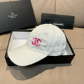 WHITE BASEBALL CAP WITH PINK LOGO IN COTTON 672798