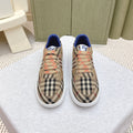 BURBERRY 26S PLAID TERRACE SNEAKERS IN LIGHT BROWN CANVAS STYLE 13