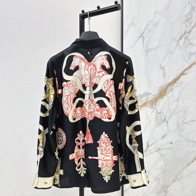 HERMES 25S SILK SHIRT 379