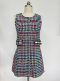 CC 25 Plaid Dress Multicolor Cotton