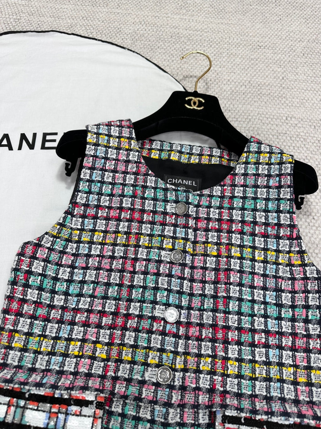 CC 25 Plaid Dress Multicolor Cotton
