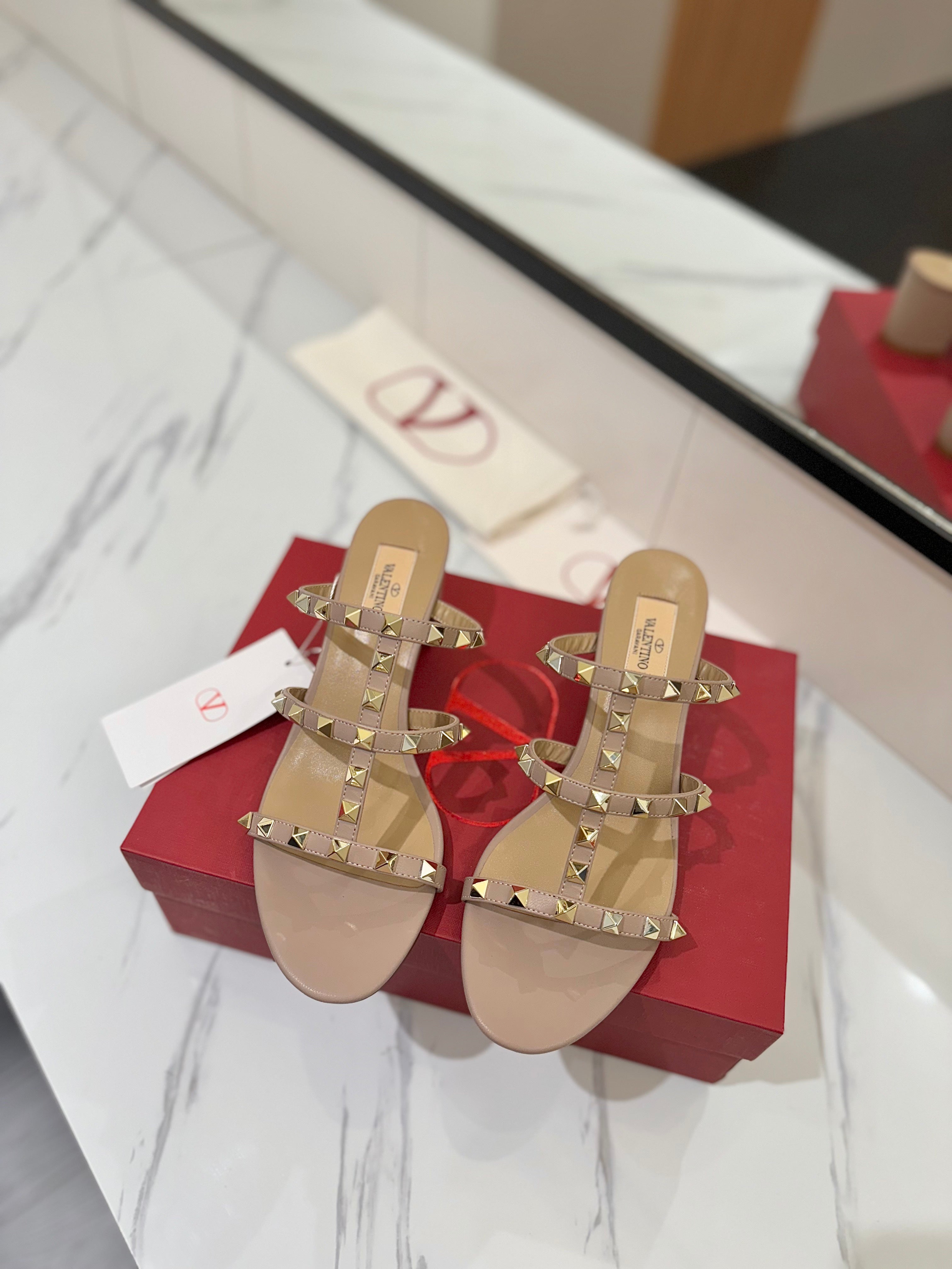 VALENTINO 26S HEELED SANDALS 60 MM IN NUDE CALFSKIN WITH GOLD STUDS