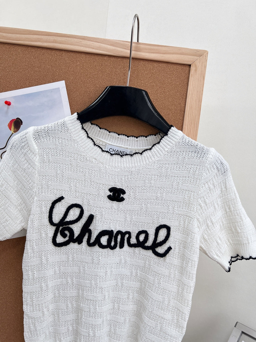 CHANEL 26S SHORT-SLEEVE KNIT TOP STYLE 1148