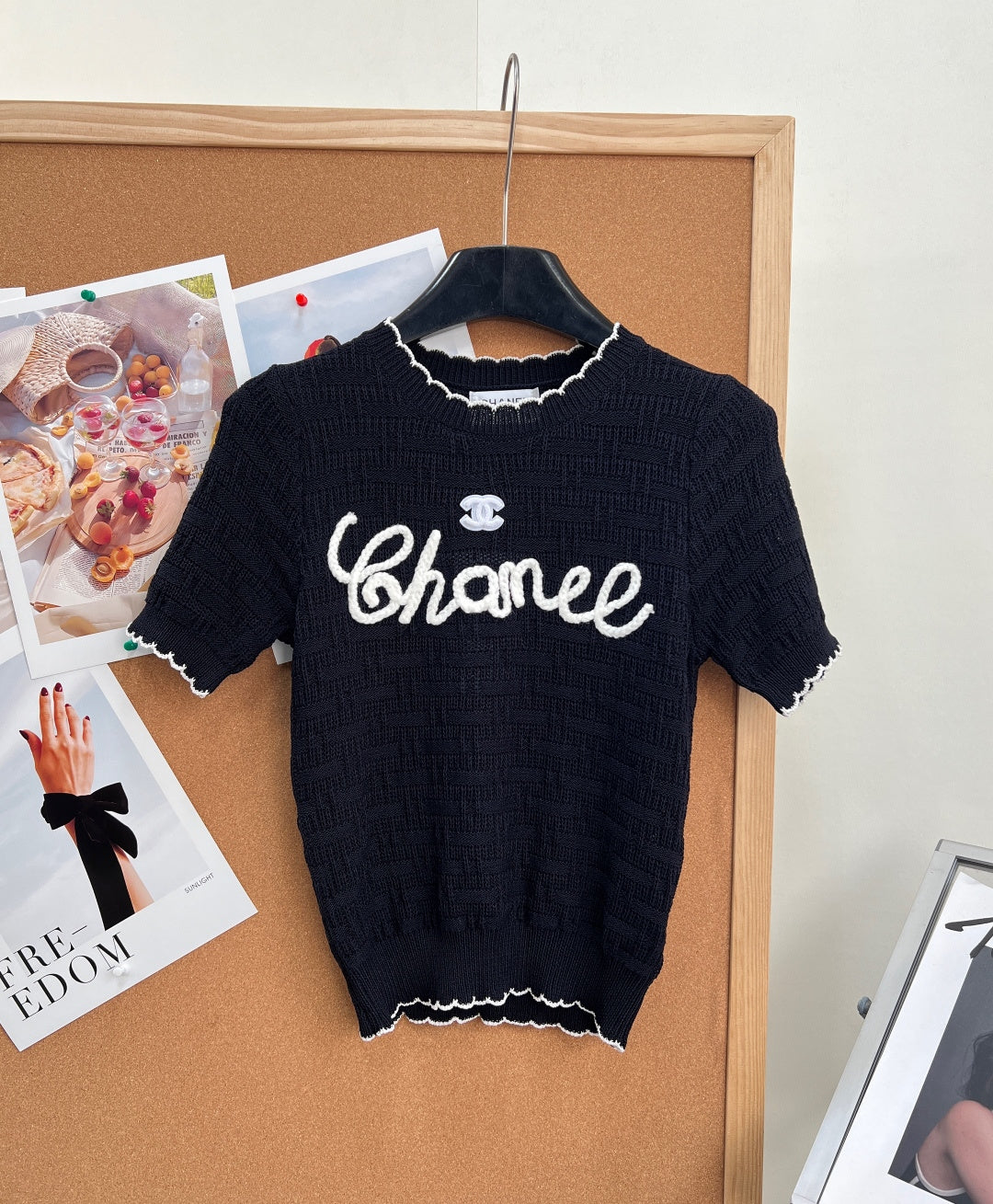 CHANEL 26S SHORT-SLEEVE KNIT TOP STYLE 1147
