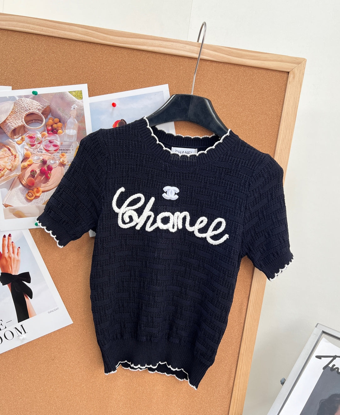 CHANEL 26S SHORT-SLEEVE KNIT TOP STYLE 1147