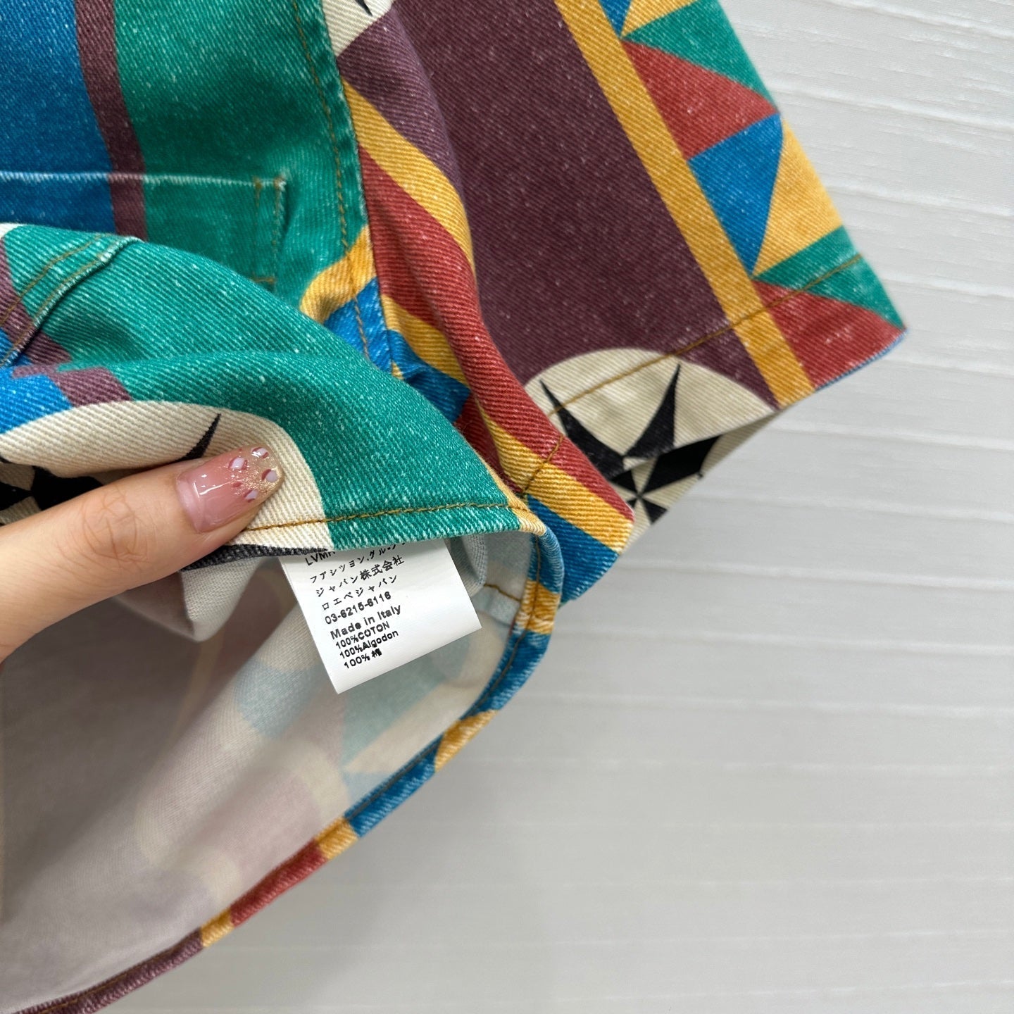 Loewe Short-sleeved Denim Shirt Multicolor Cotton