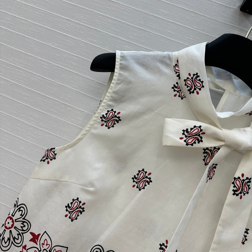 MIUMIU SLEEVELESS TOP AND SKIRT SET 264447