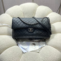 CHANEL 26S FLAP BAG 46 IN BLACK CAVIAR CALFSKIN