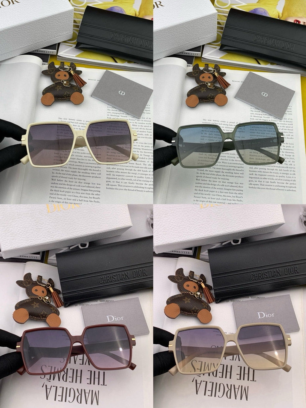MONTAIGNE SQUARE SUNGLASS CD4780 IN ACETATE