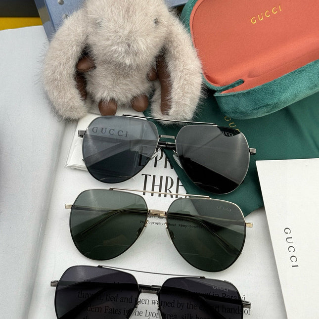 AVIATOR FRAME SUNGLASSES 575760 IN METAL