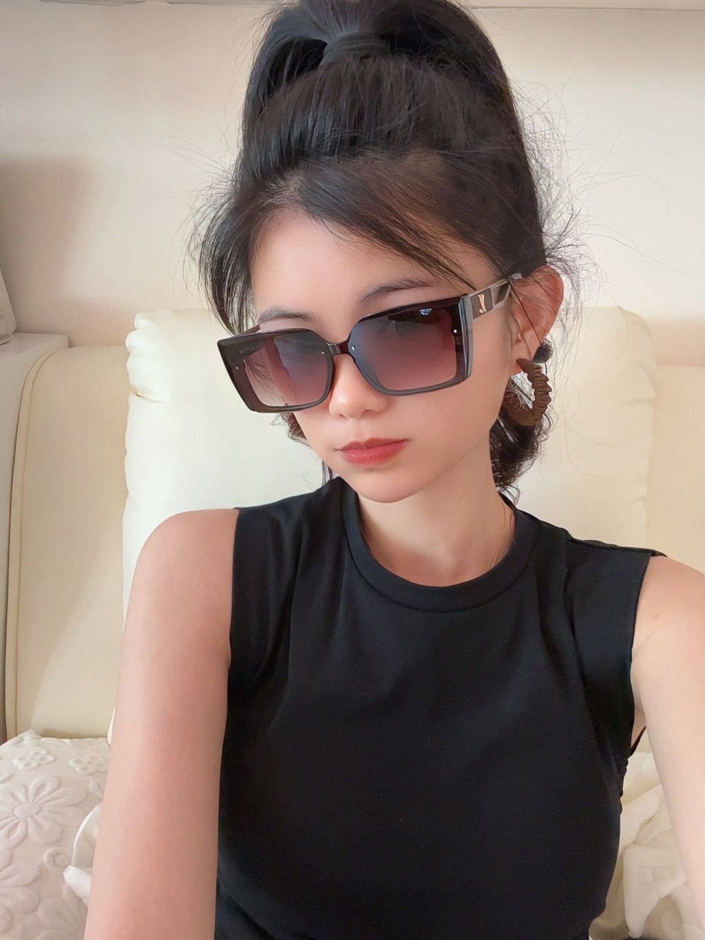 SQUARE SUNGLASSES L4310 IN ACETATE