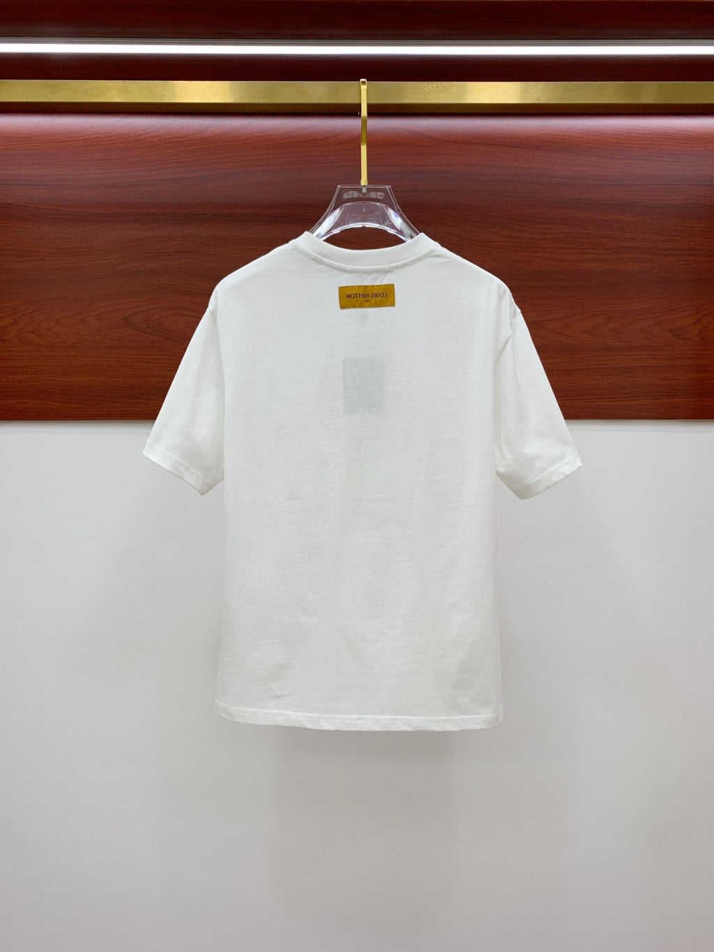 LV T-SHIRT IN WHITE COTTON STYLIZED LOGO 238872