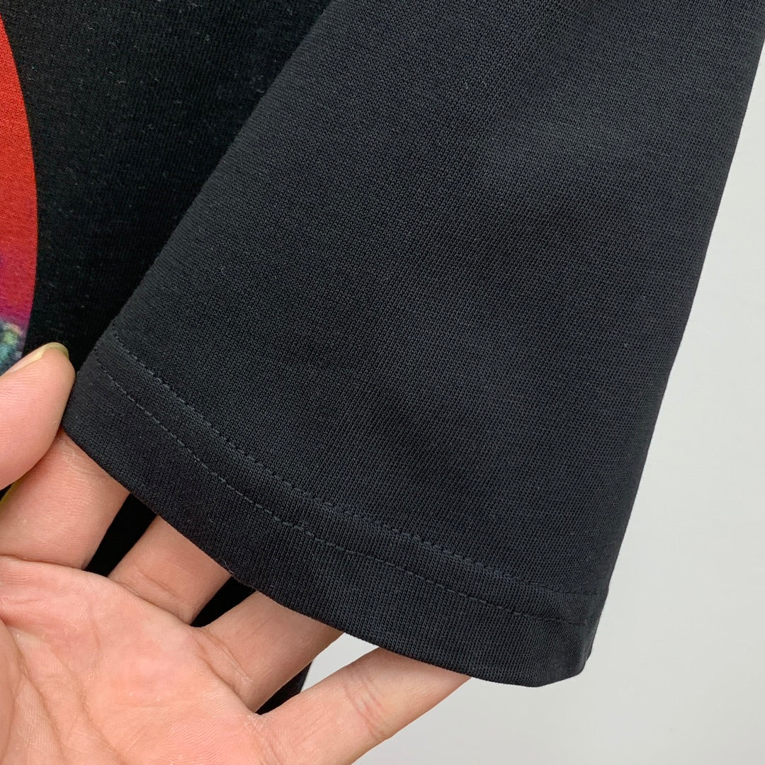 LV BLACK PURE COTTON FABRIC T-SHIRT 238885